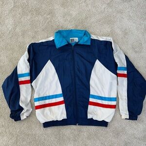 Active USA Blue and White Men's Jacket